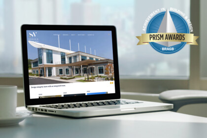 Sv design architect website PRISM award by dative