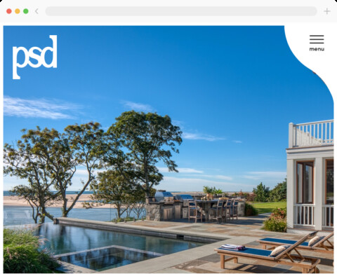 PSD Architects Builders Custom Website